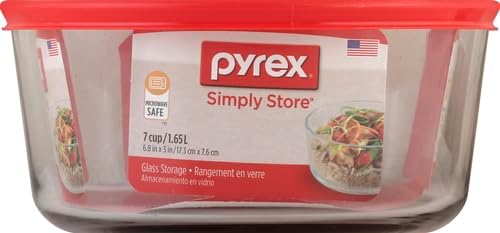 Pyrex Round Storage Dish With Lid – 7 Cup - Image 2