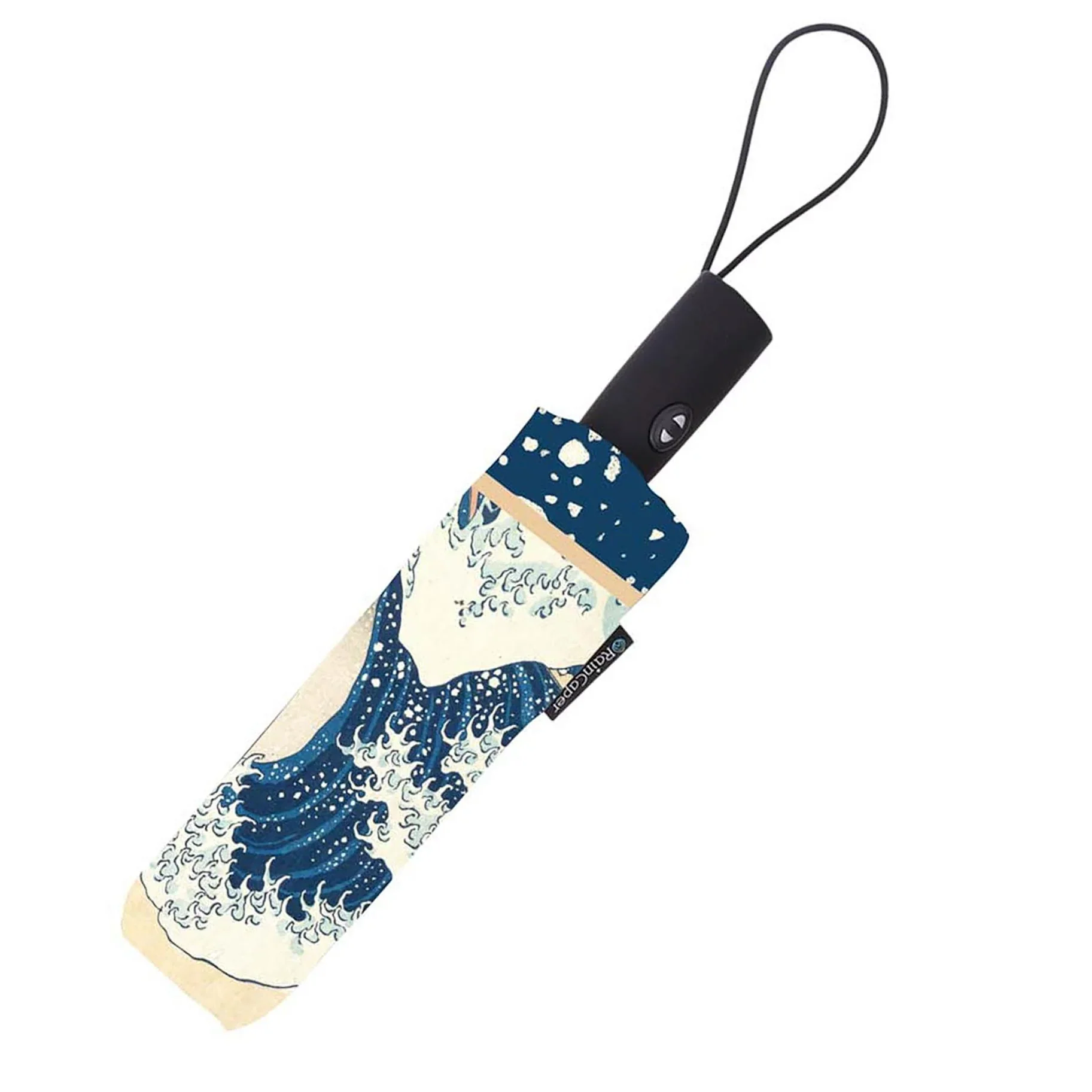 RainCaper Folding Travel Umbrella – Hokusai – The Great Wave - Image 5