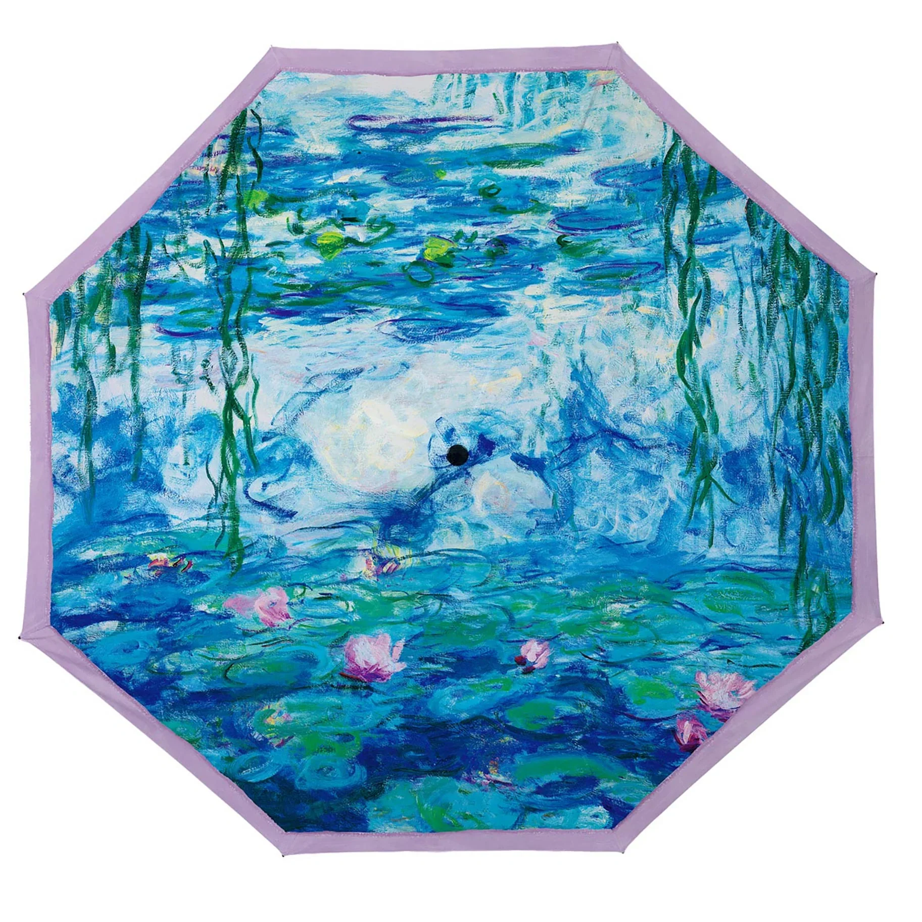 RainCaper Folding Travel Umbrella – Monet – Nympheas - Image 2