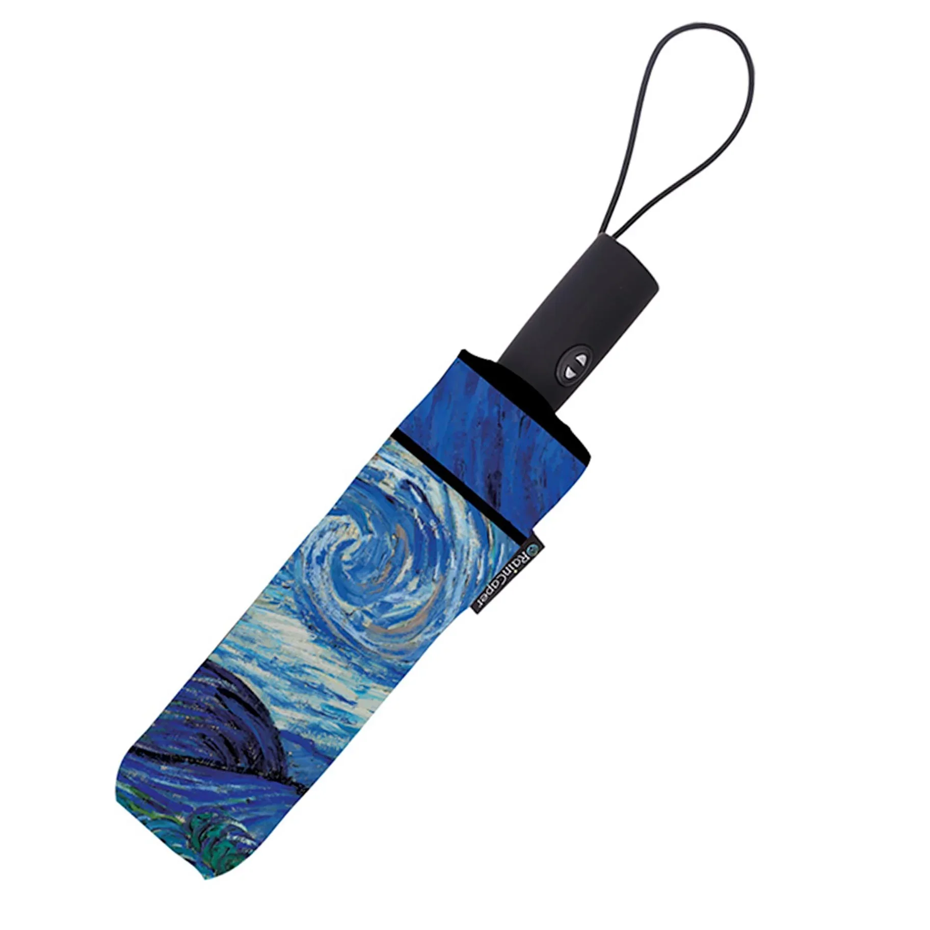 RainCaper Folding Travel Umbrella – Van Gogh – Starry Night - Image 4
