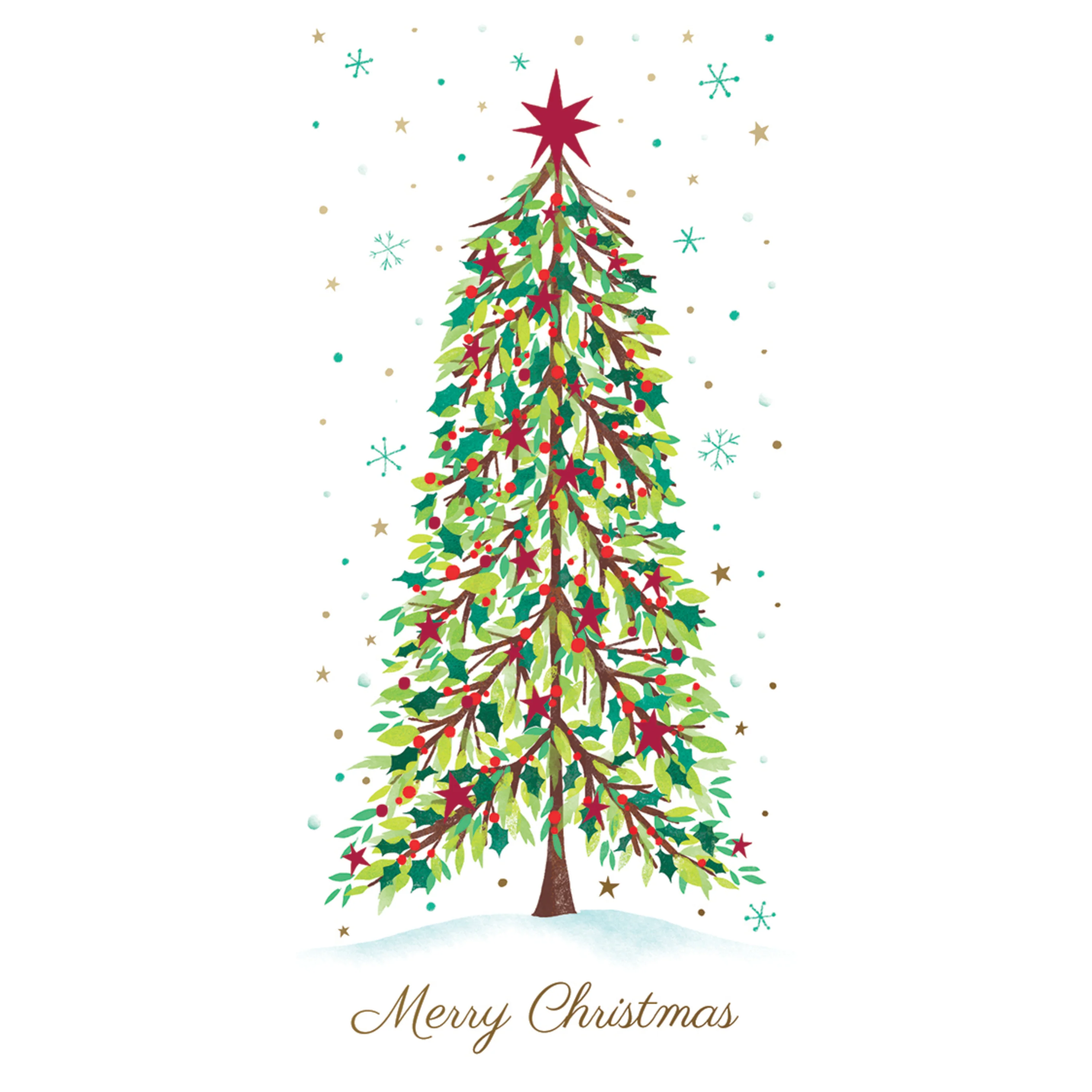 Red & Green Festive Tree Money Enclosures – 6pk