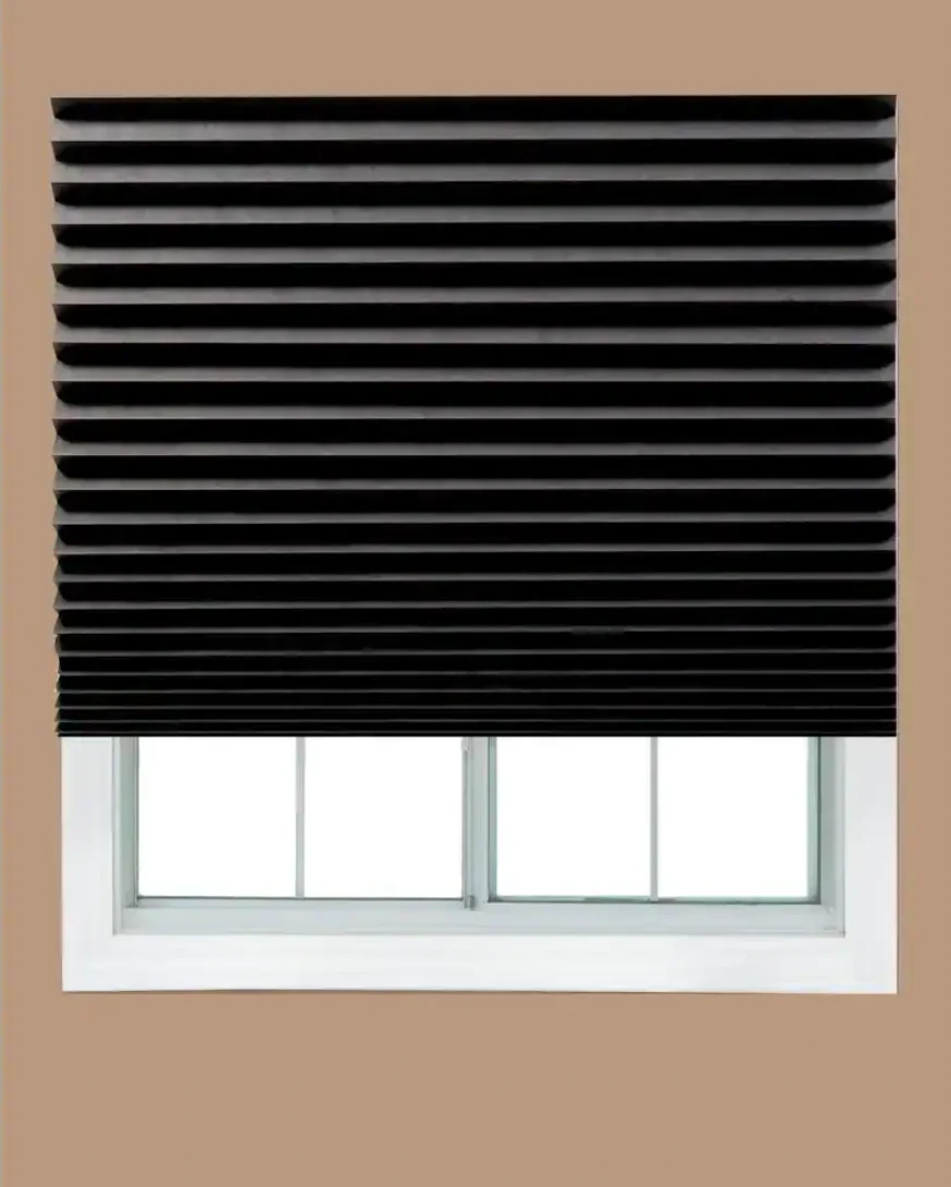 Redi Shade Paper Blackout Peel and Stick Window Shade - Black – 48 in. W x 72 in. - Image 2