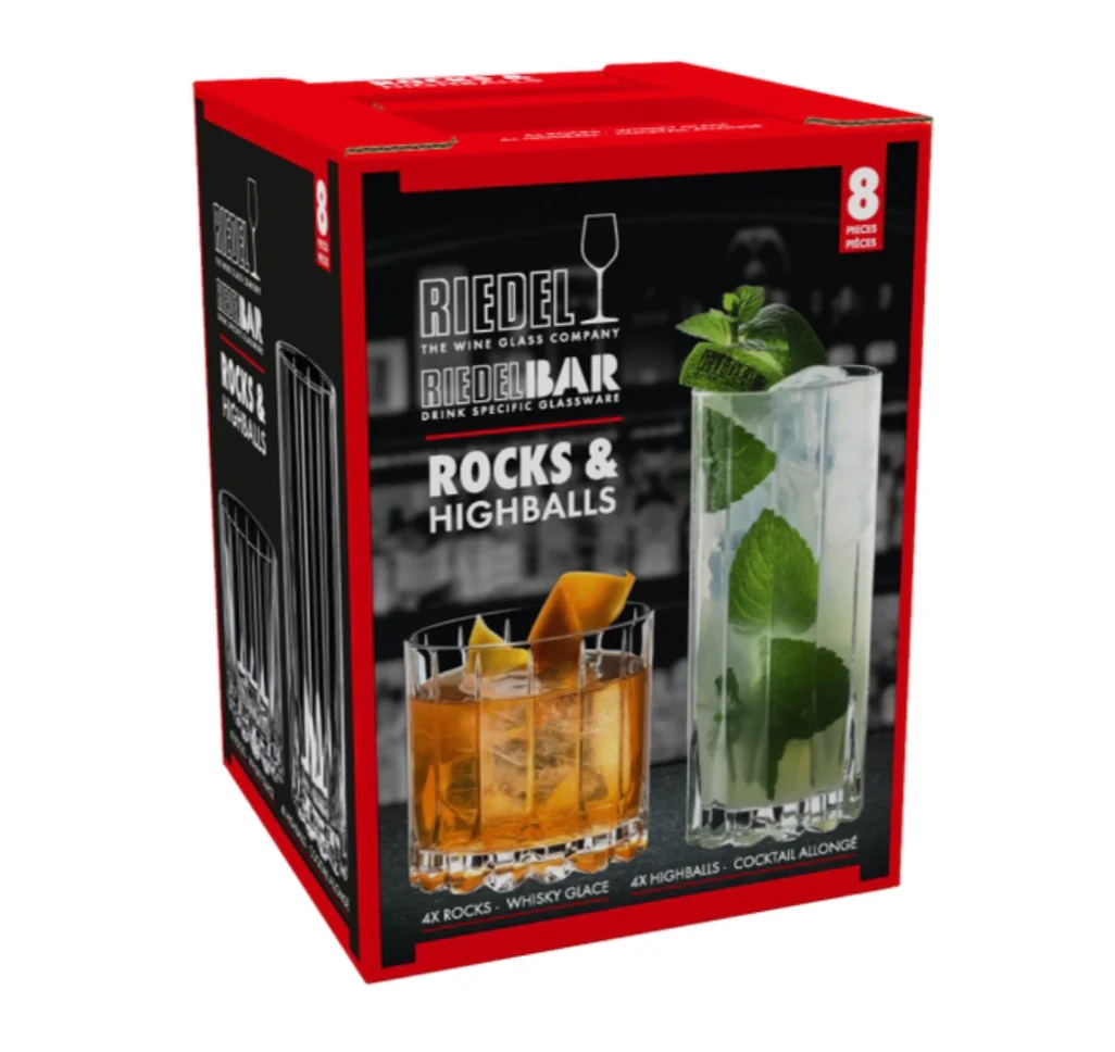 Riedel Drink Specific Collection – Crystal Rocks & Highball Glasses – Set of 8 - Image 4