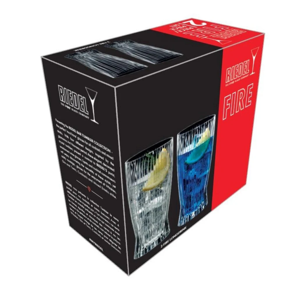 Riedel Tumbler Collection Fire Long Drink Glasses – 13oz. – Set of 2 - Image 4