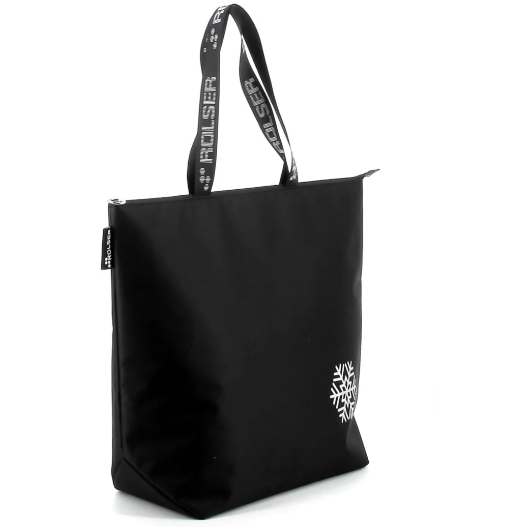 Rolser Thermo Cooler Bag with Zip Closure and Two Handles – Black - Image 3
