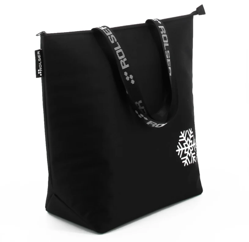 Rolser Thermo Cooler Bag with Zip Closure and Two Handles – Black - Image 5