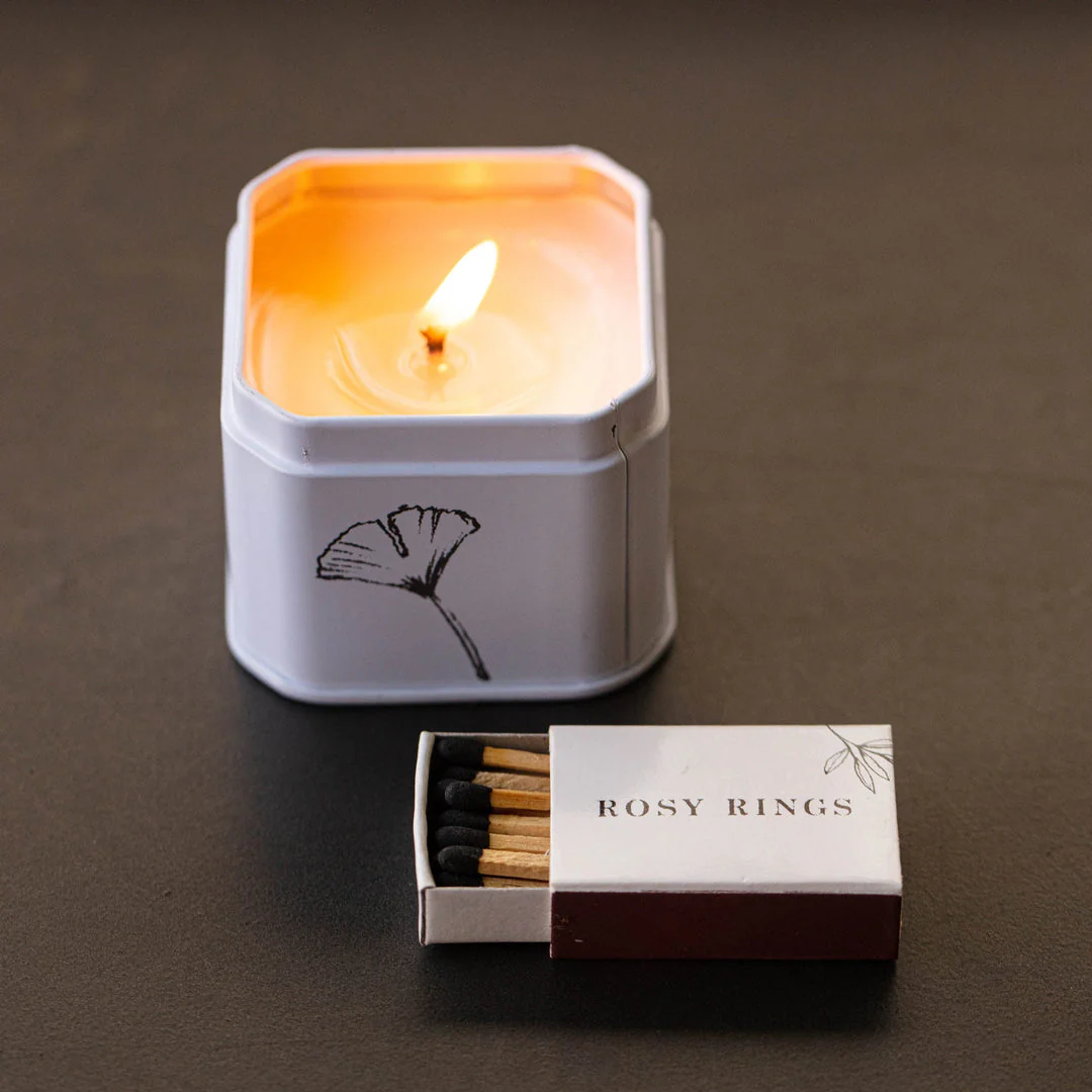 Rosie Rings Petite Tin Candle - 3oz. – Honey Tobacco - Image 4