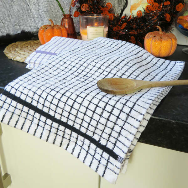 Samuel Lamont Poli Dri 100% Cotton Dish Towel – Black - Image 2
