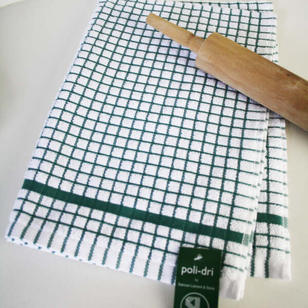 Samuel Lamont Poli Dri 100% Cotton Dish Towel – Green - Image 2