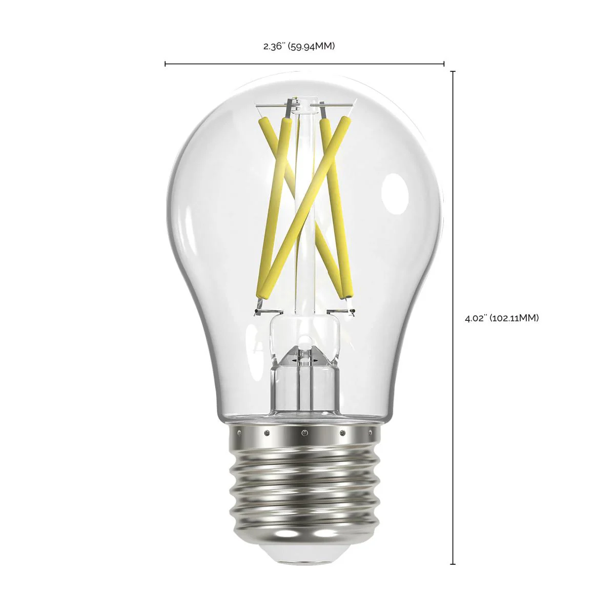 Satco LED A19 Classic Light Bulb Replacement – 5W – 40W Equivalent – E26 Base – Clear – 2700K - Image 4