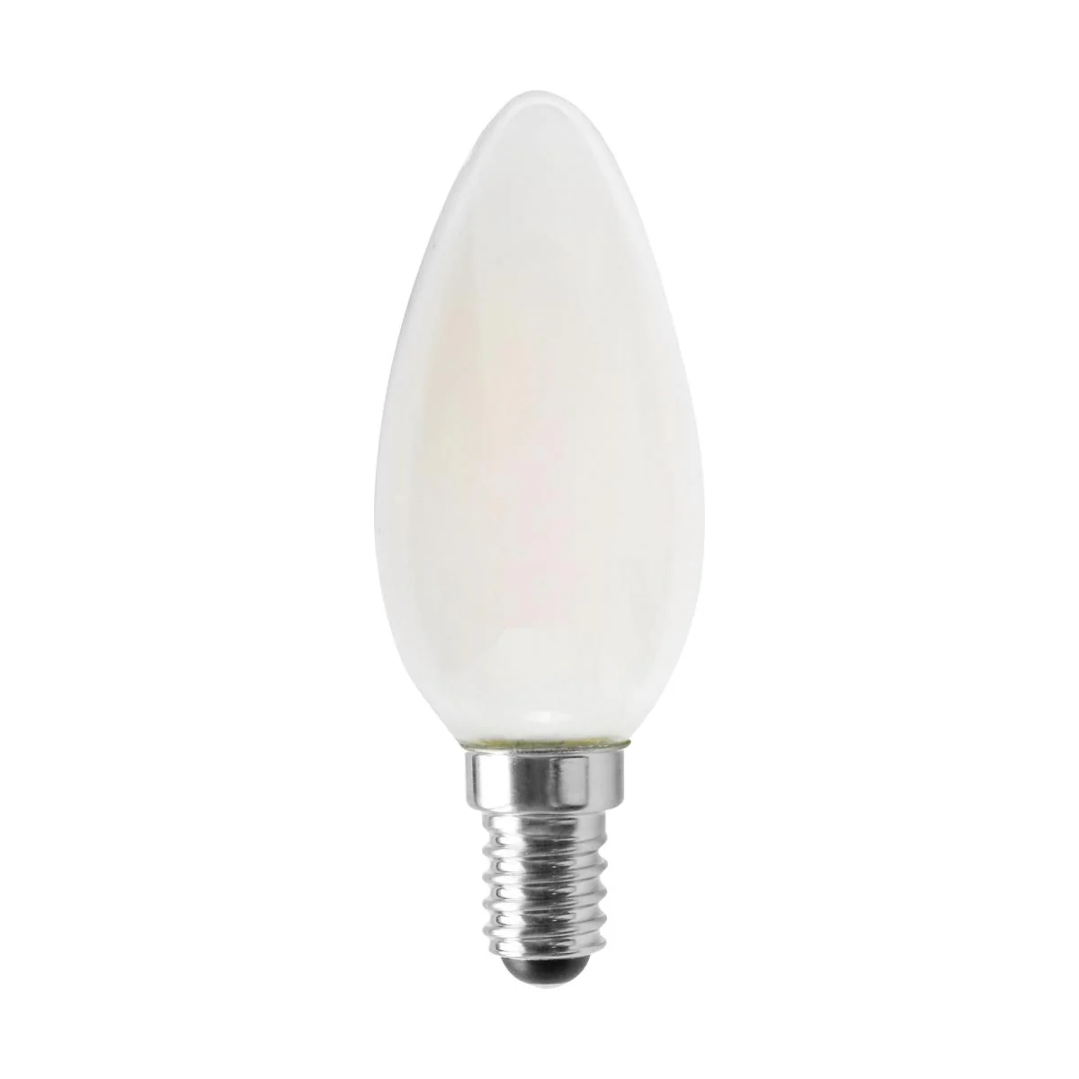 Satco LED European 40W Equivalent Torpedo Bulb – 4.5W – E14 Euro Base – Frosted – Warm White – 3000K