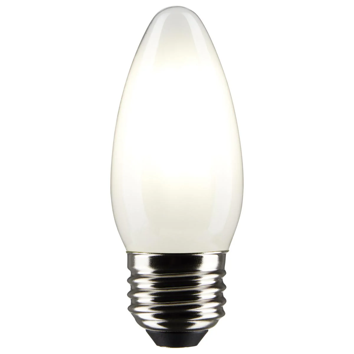 Satco LED Medium Base 60W Equivalent Torpedo Bulb – 5.5W – E26 Edison Base – Frosted – Warm White – 2700K - Image 5