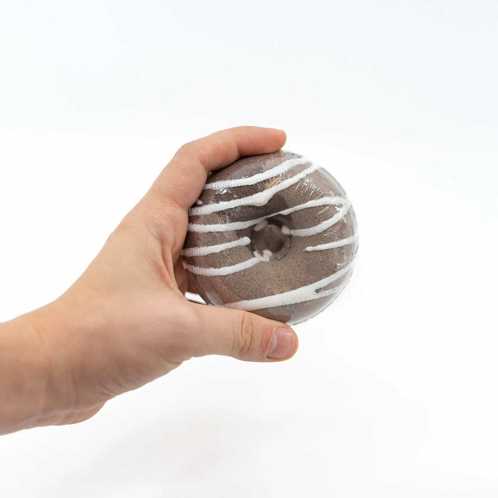 Donut Shape Scented Bath Bombs - Hazelnut Cappuccino - Image 2