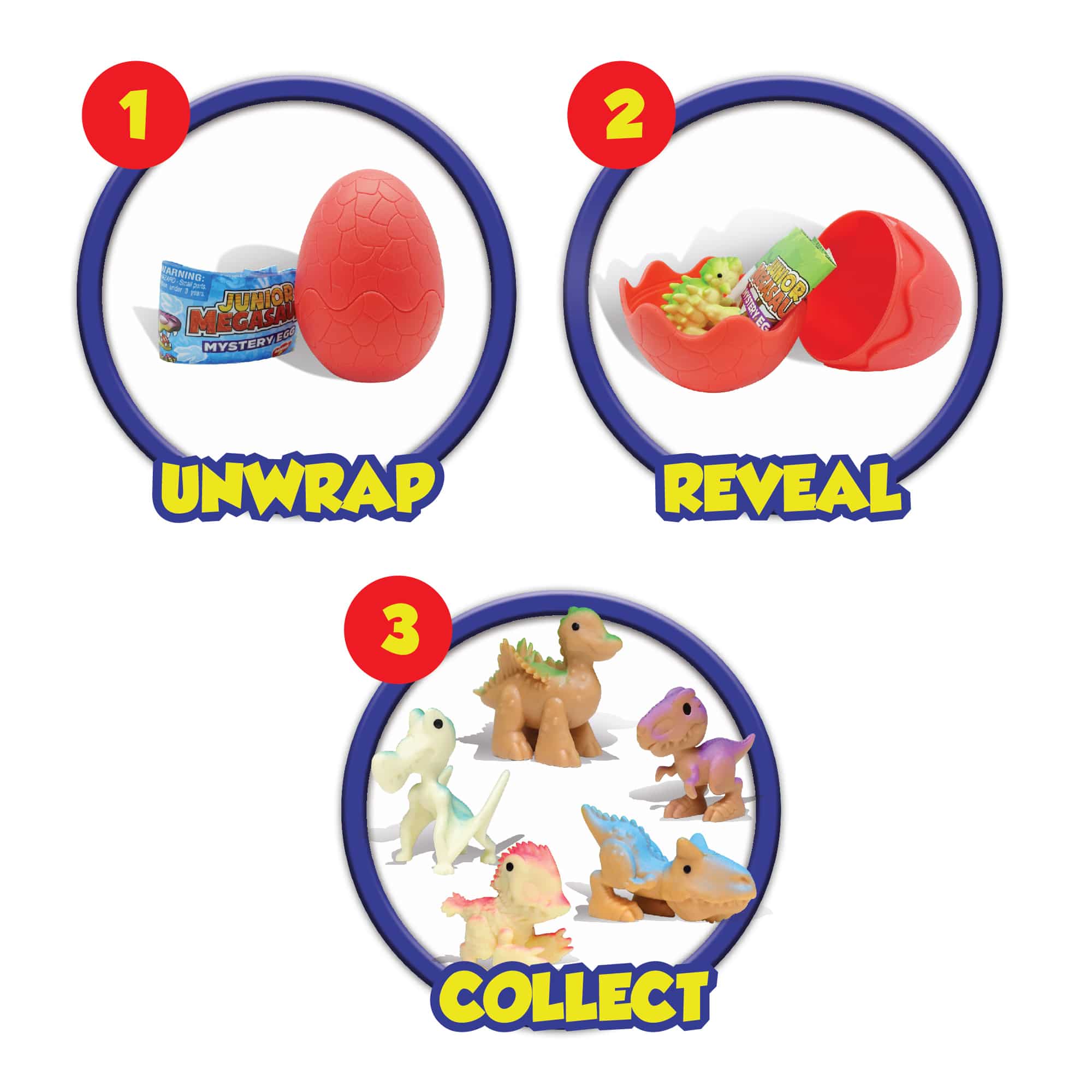 Schylling Junior Megasaur Mystery Eggs Series 2– Assorted – EACH EGG SOLD SEPARATELY - Image 2