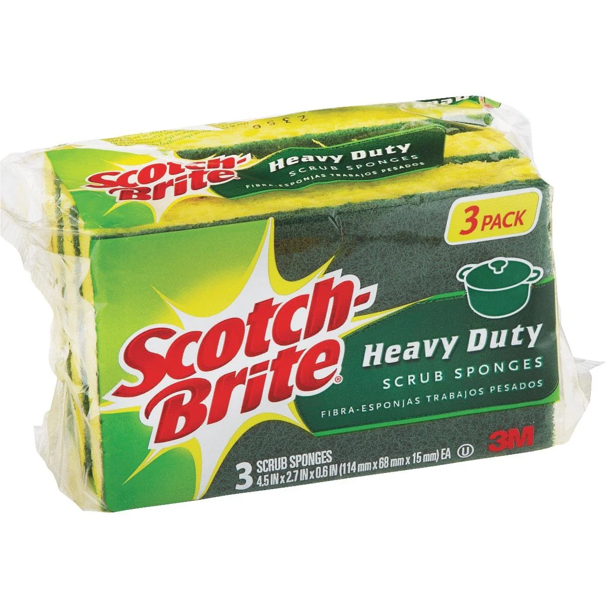 Scotch-Brite Heavy Duty Scrub Sponges – 3 pk - Image 2