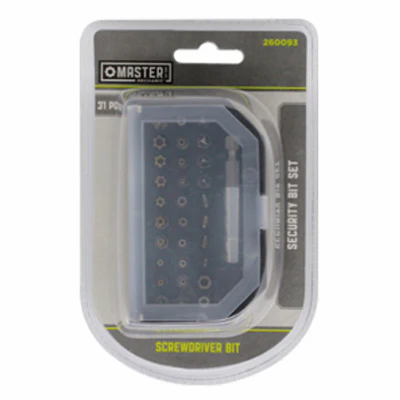 Security Bit Set – Interchangeable Driving Bits – 31-Pc