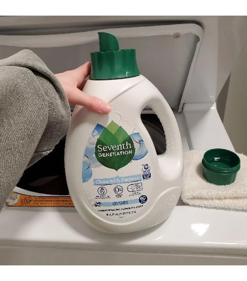 Seventh Generation Biodegradable Free & Clear Liquid Laundry Detergent – 90-oz. - Image 3