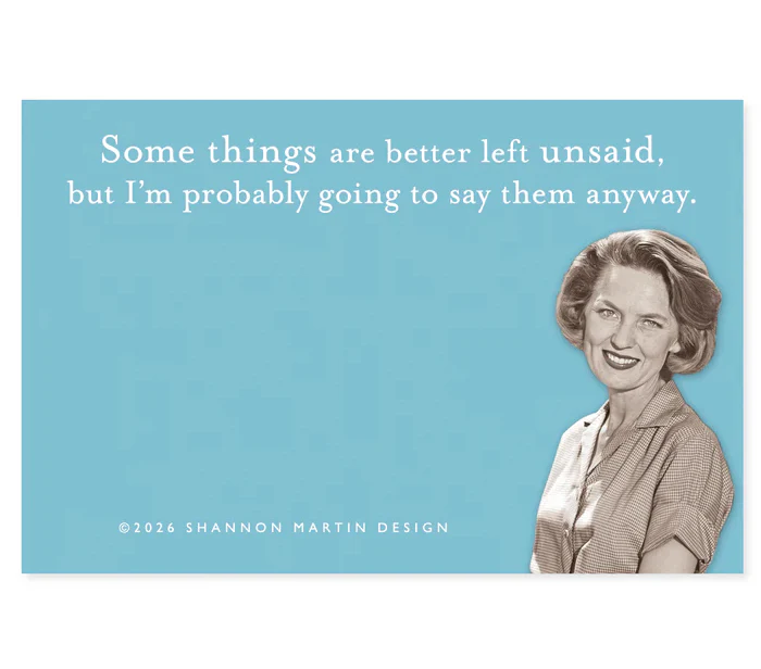 Shannon Martin Sticky Note Pad – Better Left Unsaid