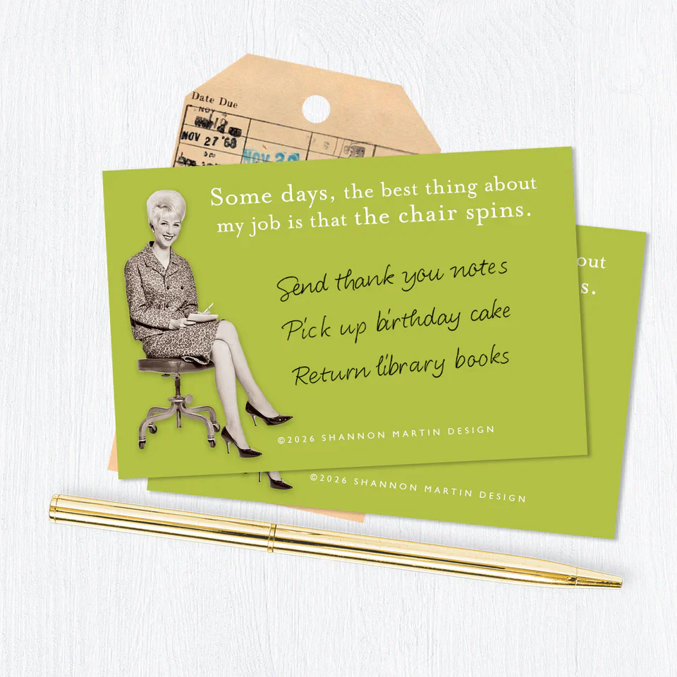 Shannon Martin Sticky Note Pad  – Chair Spins - Image 2