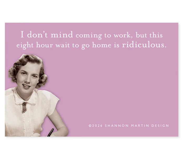 Shannon Martin Sticky Note Pad  – Eight Hour Wait
