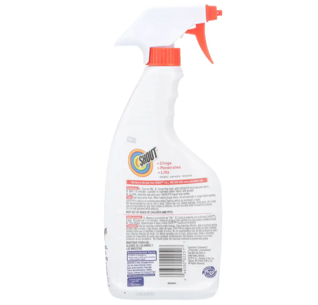 Shout Triple-Acting Stain Remover Spray – 22 OZ. - Image 2
