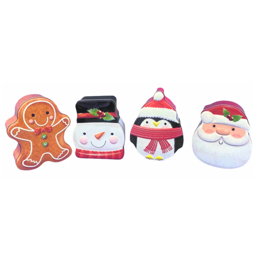 Small Christmas Character Tin –  Assorted Styles – Each Tin Sold Separately