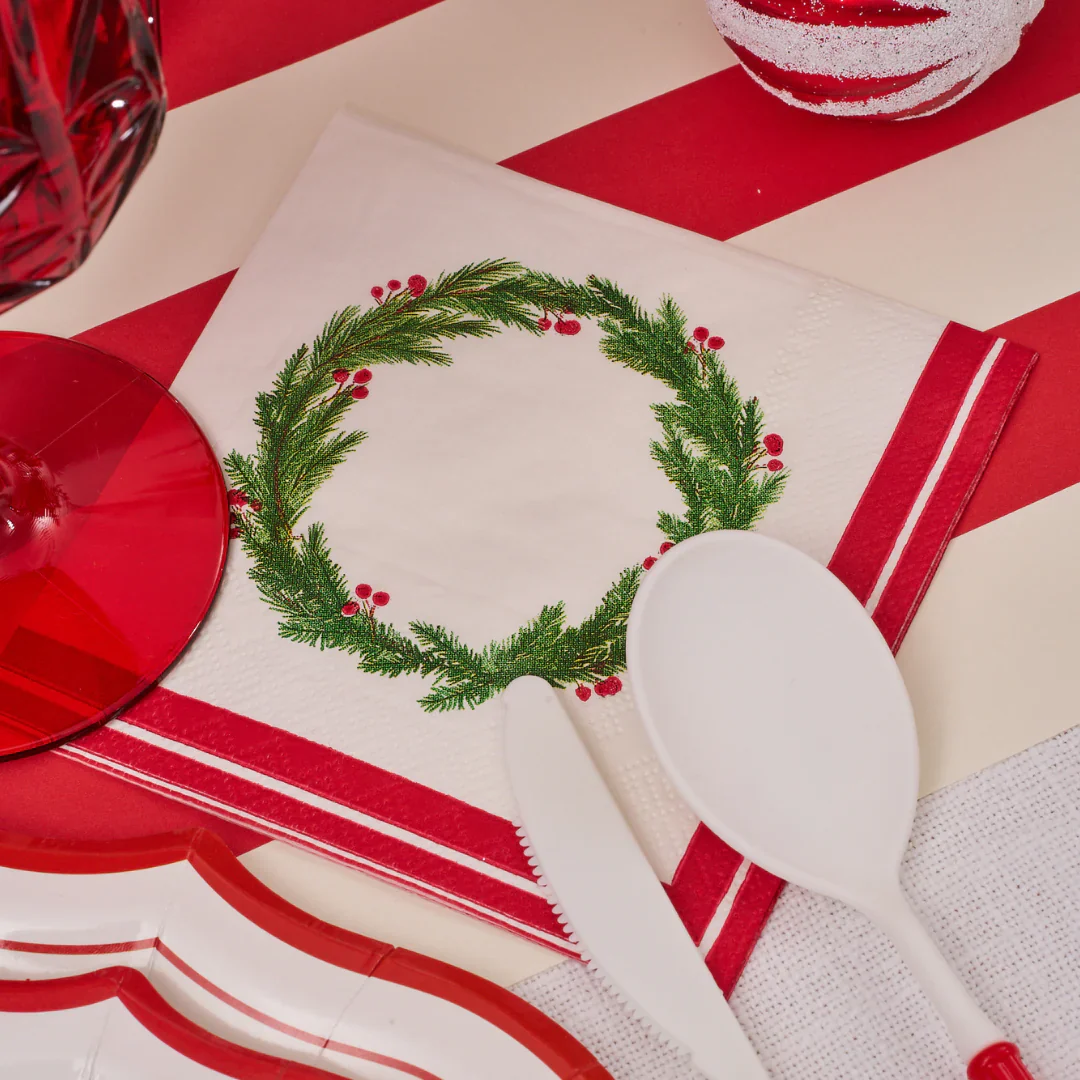 Sophistiplate Merry & Bright Christmas Cocktail Napkins – 20pk - Image 2