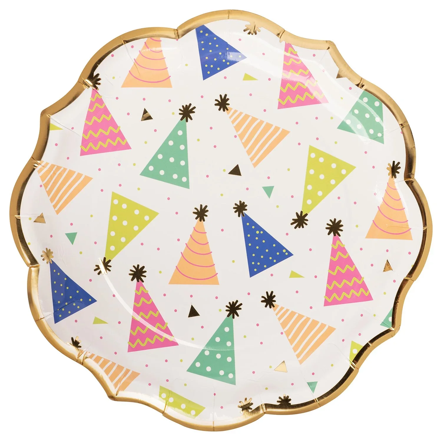 Sophistiplate Wavy Paper Dinner Plate - 8pk – Birthday Hats