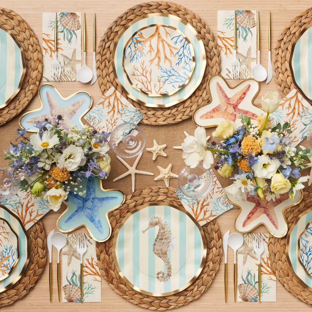 Sophistiplate Wavy Salad & Dessert Plates – 8pk – La Mer - Image 4