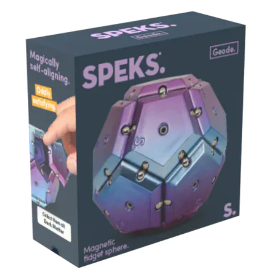 Speks - Geode Chrome Rare Earth Magnet Toy – Nova Purple - Image 2
