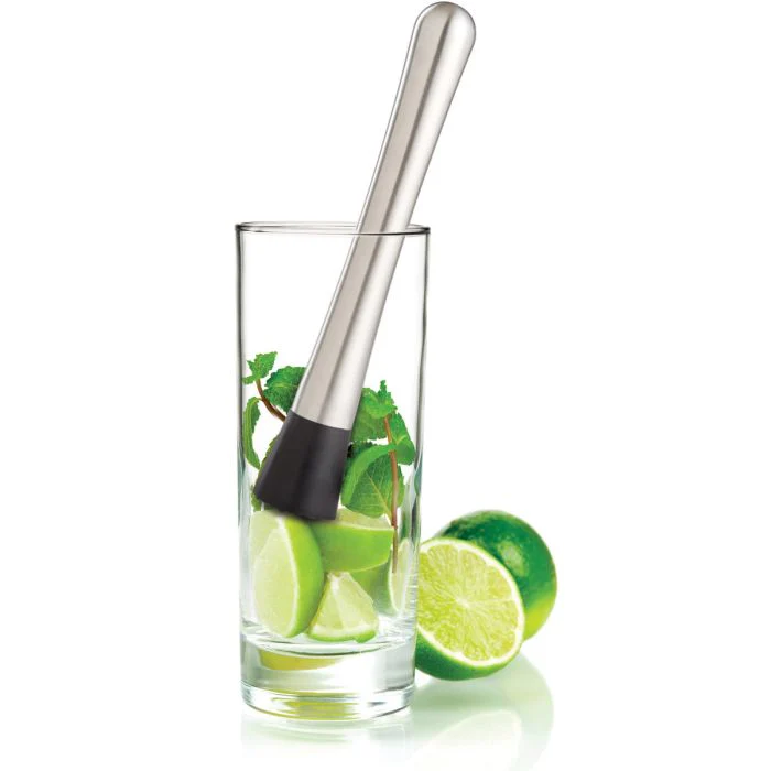 Stainless Steel Bar Muddler With Rounded Handle - Image 3