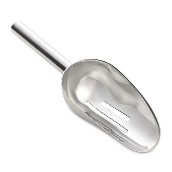 Stainless Steel Slotted Ice Scoop