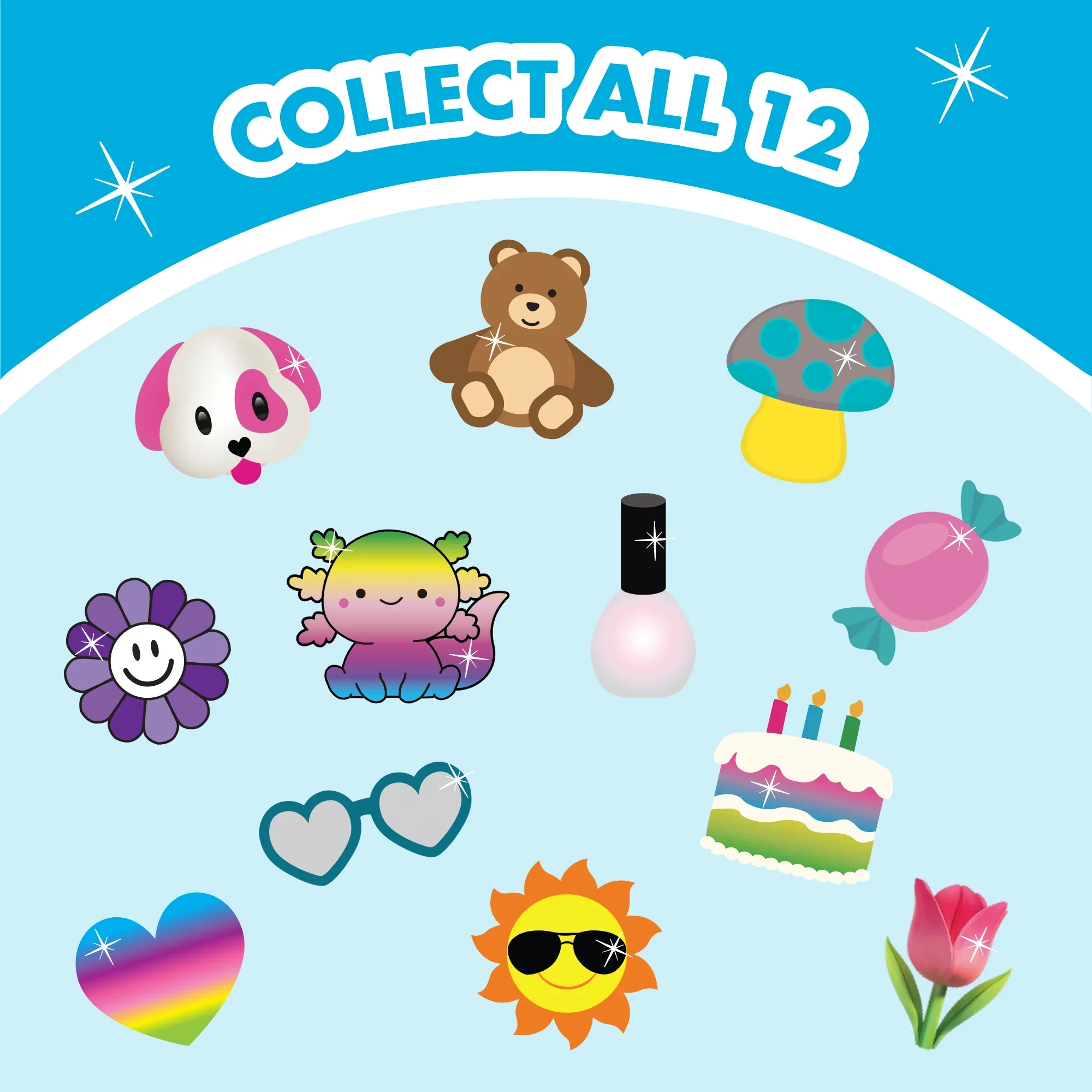 StickerBeans – 1st Edition Limited Surprise Sparkle Sticker – 2" - Image 2
