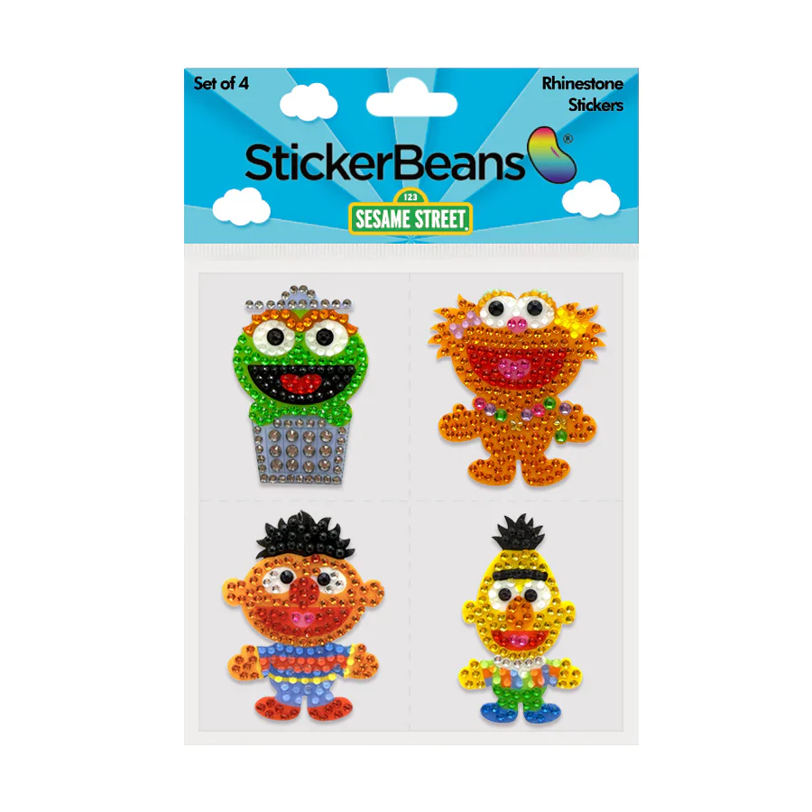 StickerBeans Sesame Street Collection – Zoey – Sparkle Sticker – 2" - Image 2