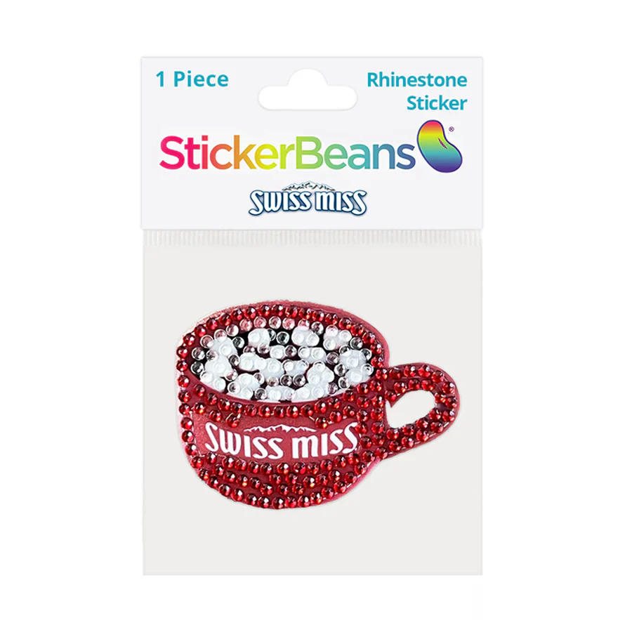 StickerBeans "Swiss Miss" Sparkle Sticker – 2" - Image 2