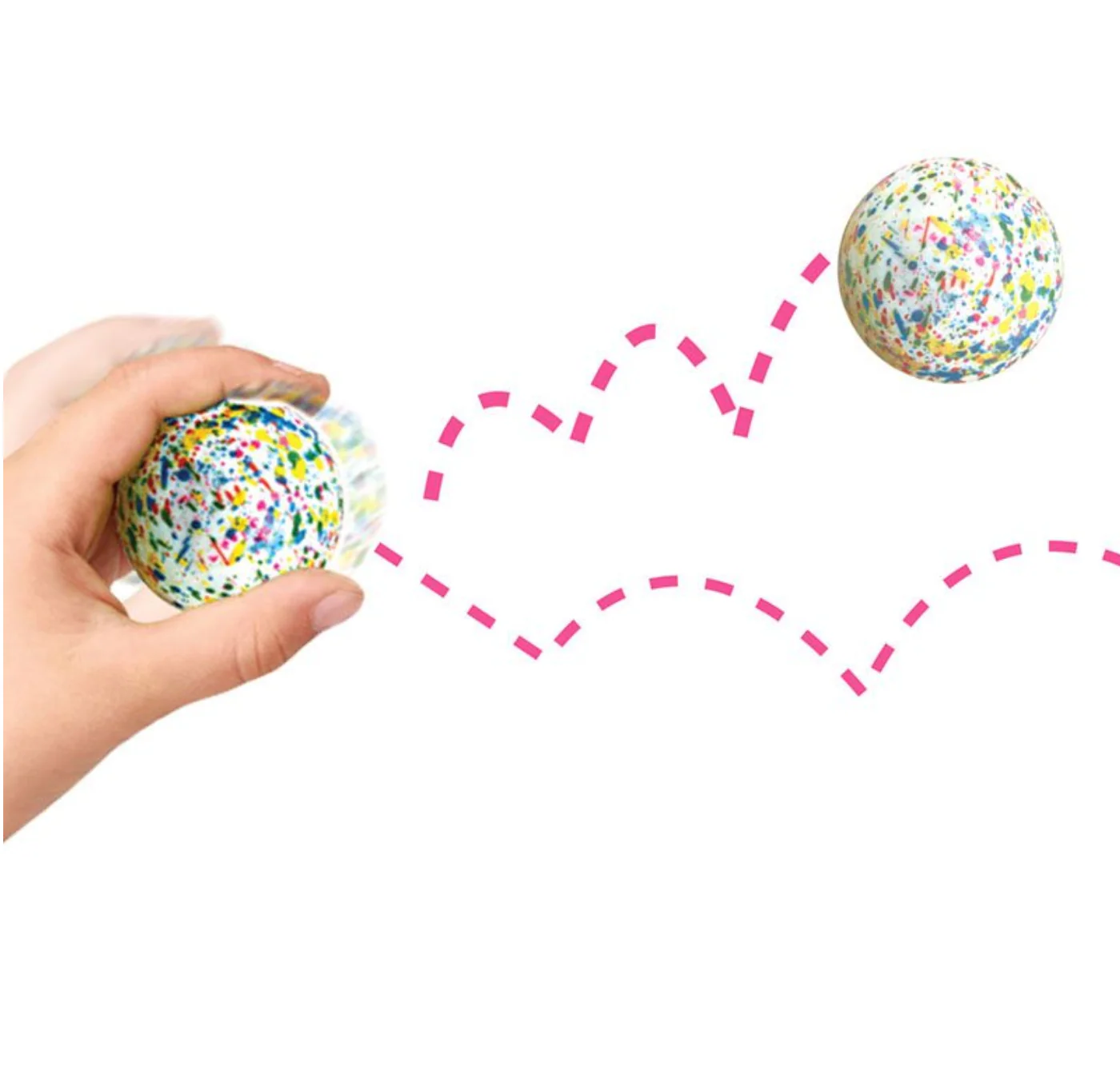 Stress Breaker Hi-Bounce Rainbow Stress Ball - Image 3