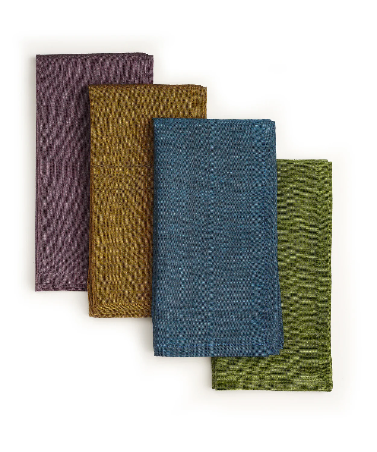 Sustainable Threads Cotton Cloth Napkins – Gems – 16" x 16" – Set of 4