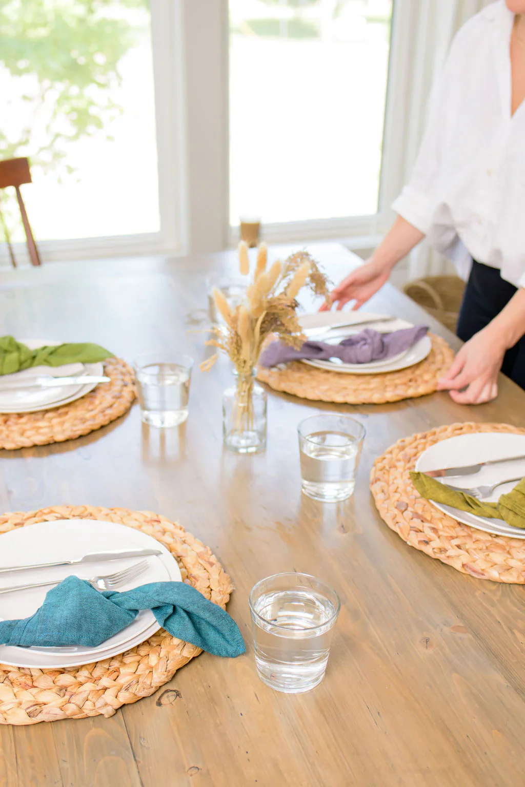 Sustainable Threads Cotton Cloth Napkins – Gems – 16" x 16" – Set of 4 - Image 4