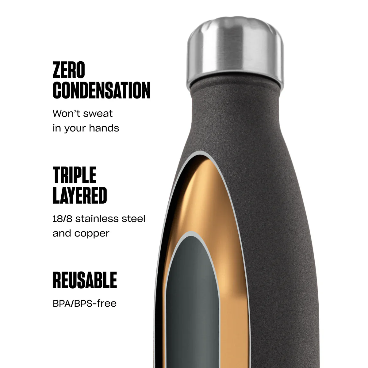 S'well 17oz Insulated Bottle – Azurite - Image 3