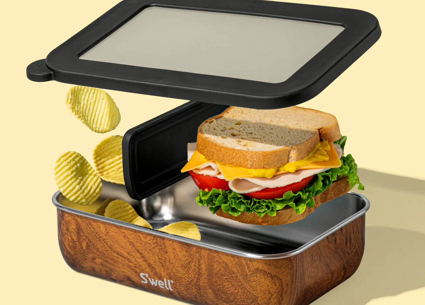 S'well Meal Prep Bento Box – Teakwood - Image 6