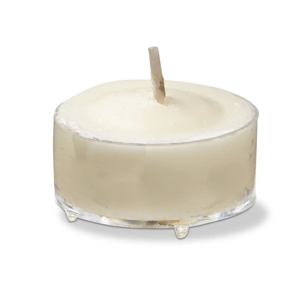 Tag Tea Light Wax Candles – Ivory – 8-Pk. - Image 2