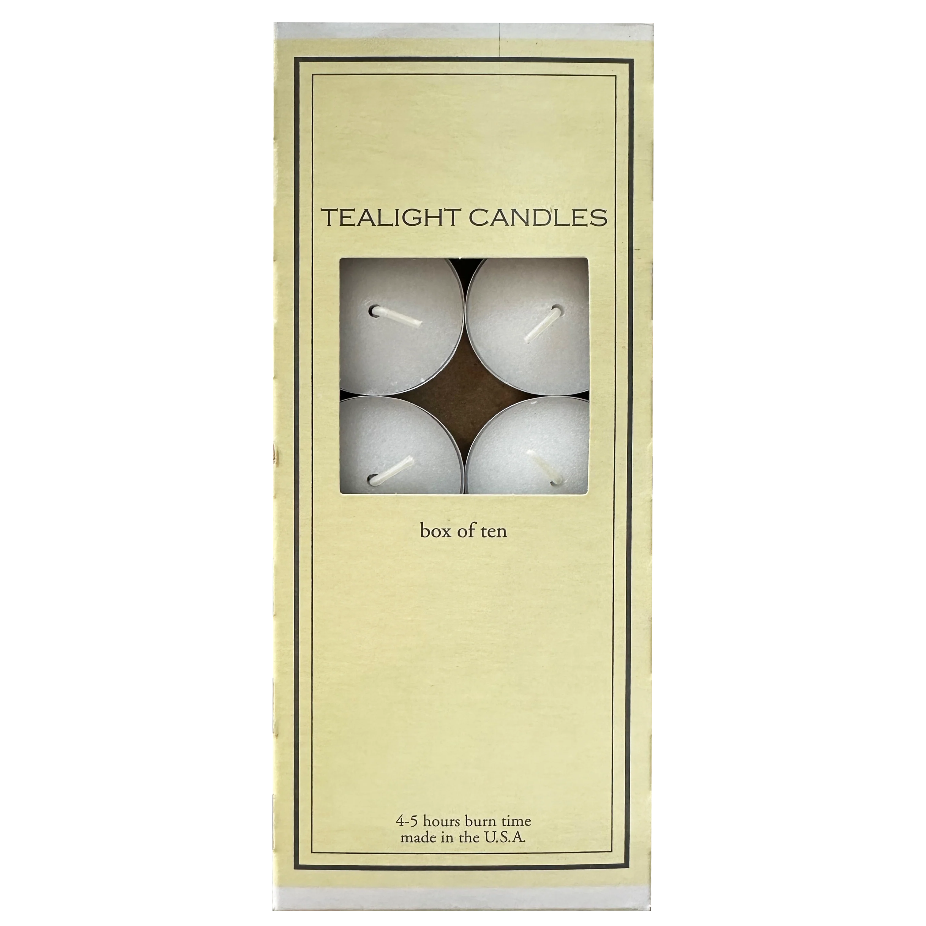 Tea Light Wax Candles – 10-Pk.