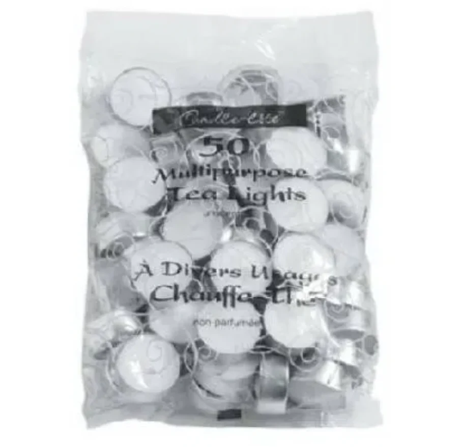 Tea Light Wax Candles – 50-Pk. - Image 2
