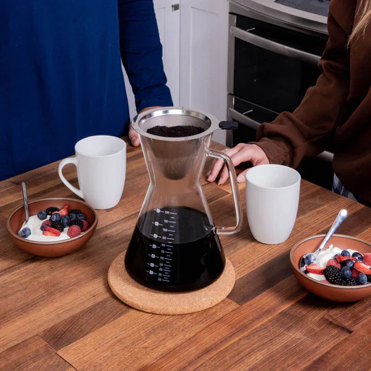 The London Sip Glass Pour Over Coffee Maker – 1200ml - Image 3