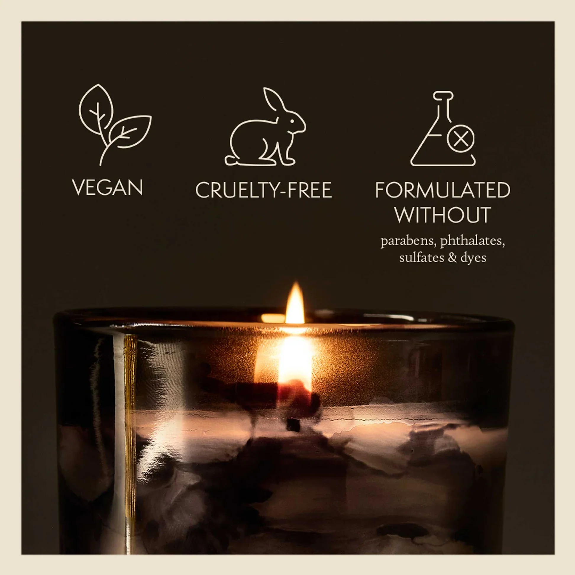 Thymes Noir Woods Poured Candle – 6.5oz - Image 4