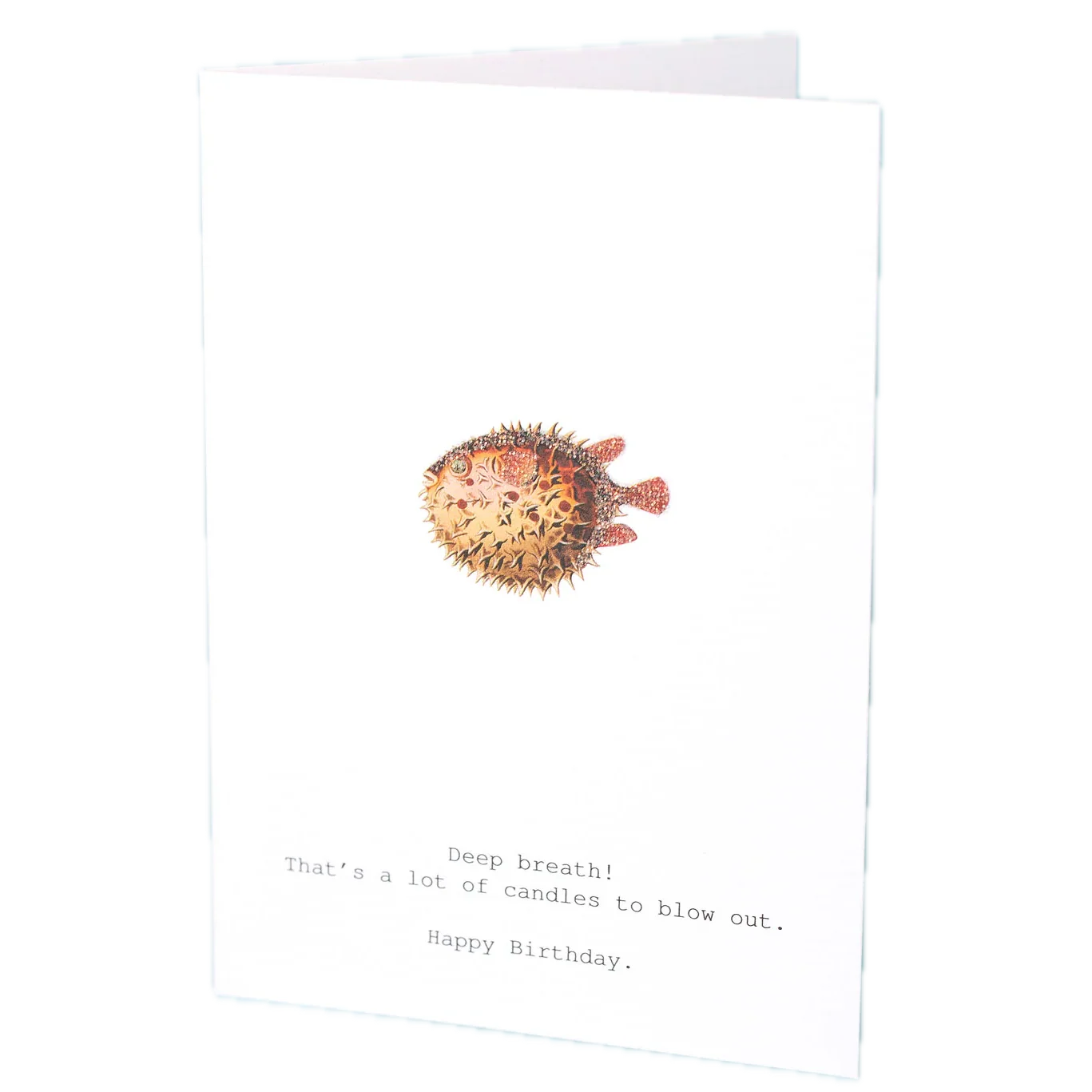 Tokyo Milk "Deep Breath" Birthday Glitter Greeting Card – 3.5" x 5"