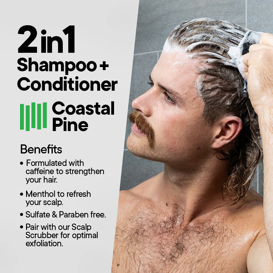 Tooletries 2in1 Shampoo & Conditioner – Coastal Pine – 10.1oz. - Image 4