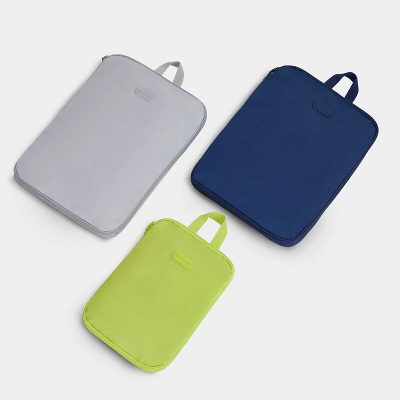 Travelon Compression Packing Cubes - Cool Tones – Set of 3 - Image 3
