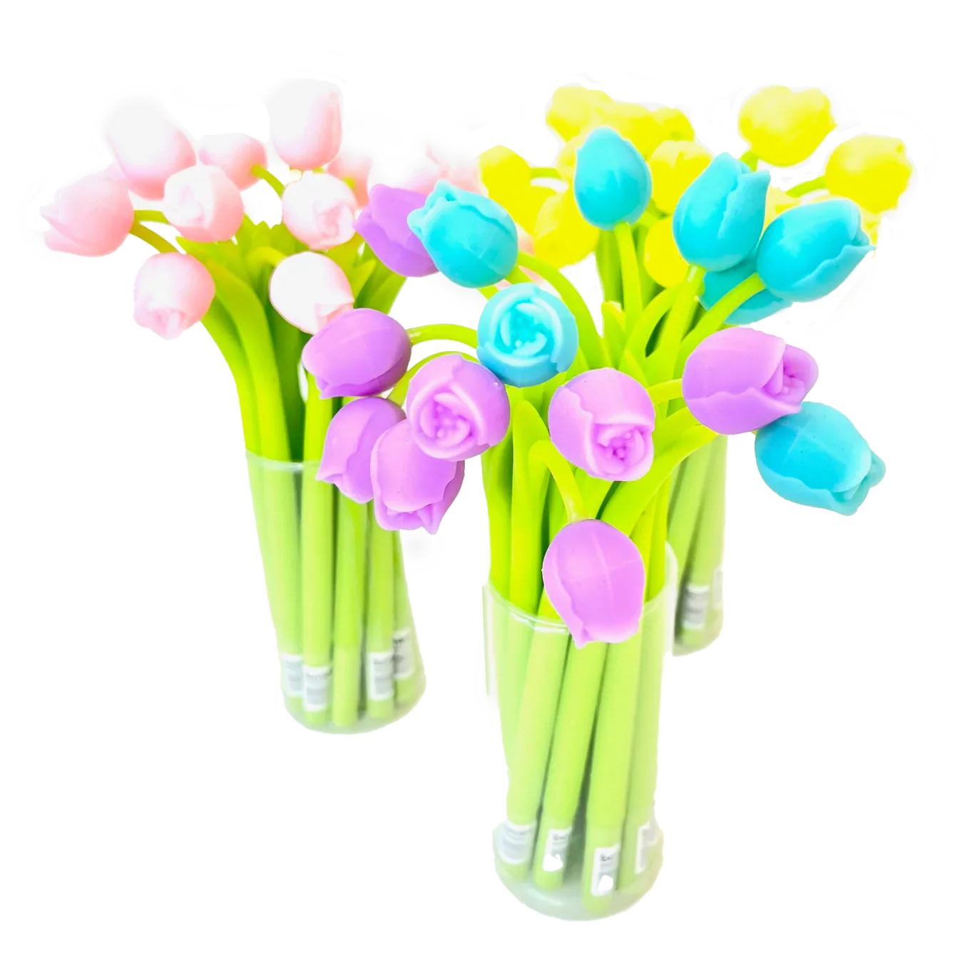 Tulip Flower Wiggle Gel Pen – Assorted Colors – Each Pen Sold Separately