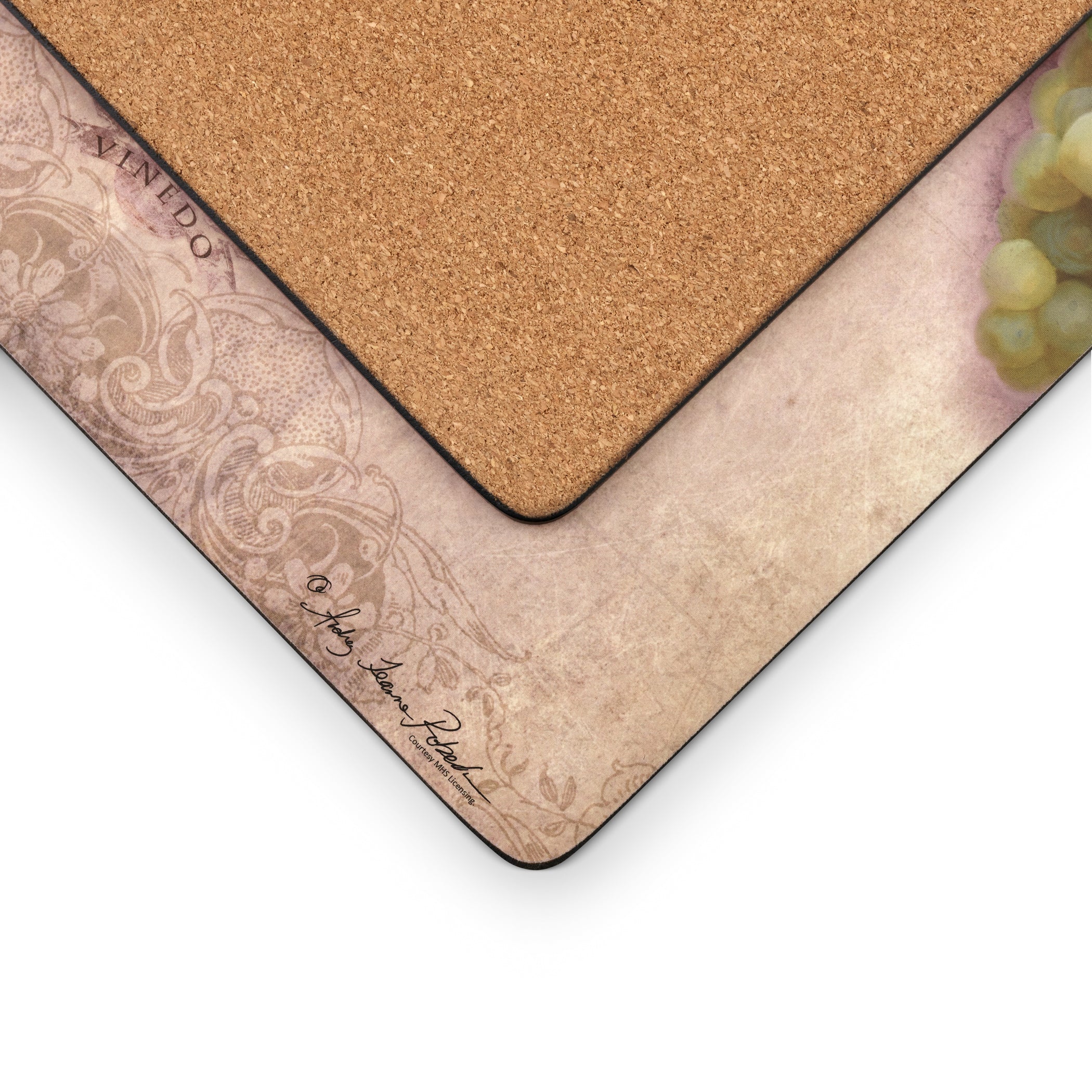 Tuscan Vineyard Cork Bottom Hard Placemats – Set of 4 - Image 3